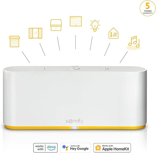 Somfy 1870600 UAE Version - TaHoma switch| Smart Control to Centralise and Connect Your Home | Compatible With io-Homecontrol, RTS and Zigbee 3.0 | Voice Control with Google Assistant, Amazon Alexa, and HomeKit