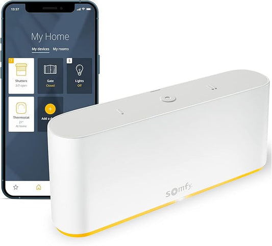 Somfy 1870600 UAE Version - TaHoma switch| Smart Control to Centralise and Connect Your Home | Compatible With io-Homecontrol, RTS and Zigbee 3.0 | Voice Control with Google Assistant, Amazon Alexa, and HomeKit