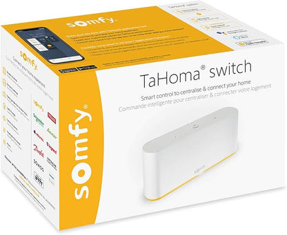 Somfy 1870600 UAE Version - TaHoma switch| Smart Control to Centralise and Connect Your Home | Compatible With io-Homecontrol, RTS and Zigbee 3.0 | Voice Control with Google Assistant, Amazon Alexa, and HomeKit