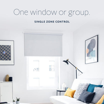 Somfy Remote Situo 1 Pure - 74300 RTS Control for 1 Motorized Shade or One Group of Multiple Shades - Omni-Directional, Saves Favorite Position, Elegant White - #1870571