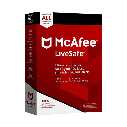 McAfee LiveSafe | 1 Device | 1 Year